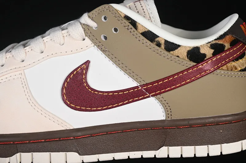 All categories Nk SB Dunk Series Nk SB Dunk Low low-top sneakers Nike SB Dunk Low "Khaki Leopard" beige zebra hair low-top casual sneakers IM6687-262